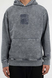 Embroidered Washed Hoodie - Helio