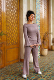 Off Shoulder Knit Suit - Keen