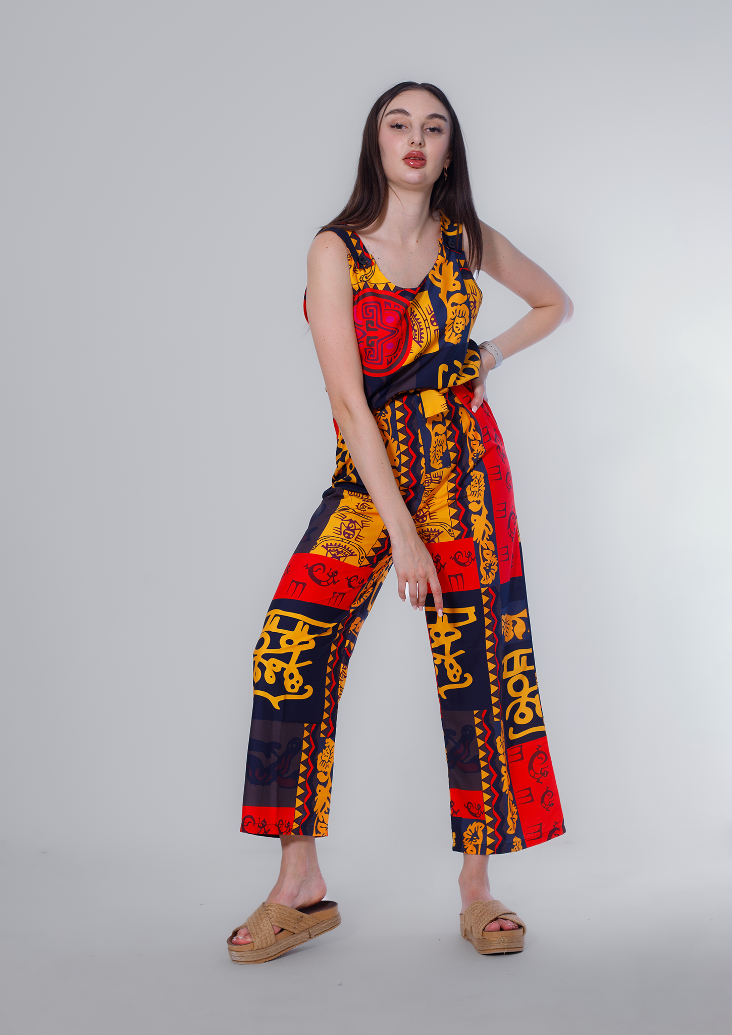 Women Soft Fabric Jumpsuit (63) - Kava