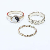 Earing Set Of Rings 3 Pcs (50101)  - Fluffy