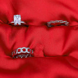 Chains Earing Set Of Rings 3 Pcs (50111)  - Fluffy