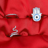 Snake Earing Set Of Rings 3 Pcs (50113)  - Fluffy