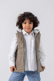 Stylish Gabardine Gillet (W23357) - NANAZ