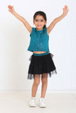 Shimmery Set Blouse With Skirt (S24483) - NANAZ