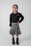 Sweet Ruffle Sweatshirt (W24411) - NANAZ