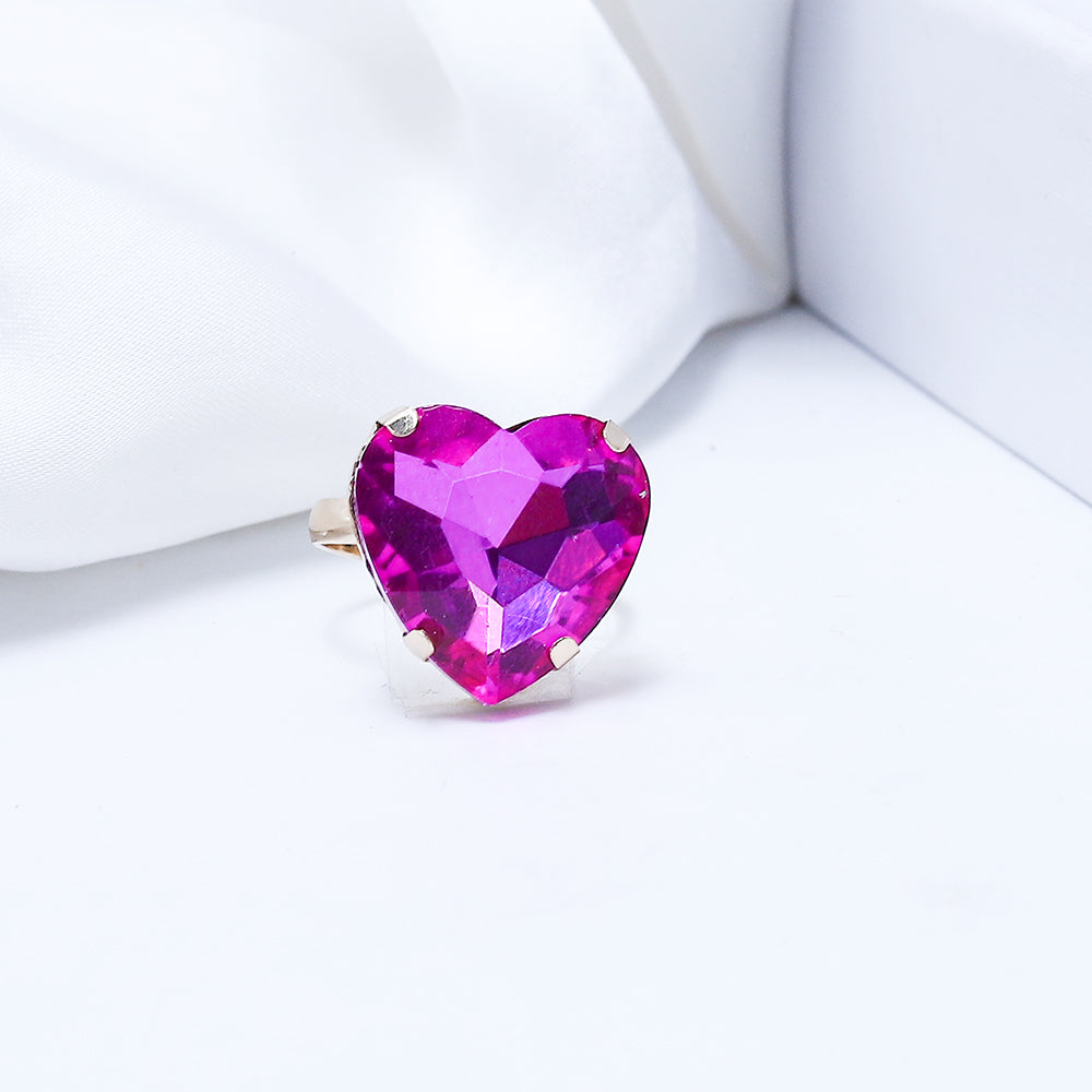 Glass Stretchable Ring (90102) - Fluffy
