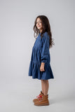 Ruffle Chic Denim Dress (W21441) - NANAZ