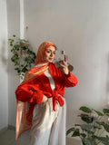 Orange Shades Chiffon Scarf - Allura