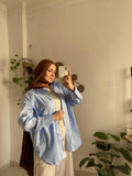 Oversized Poplin Shirt - Allura