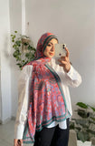 Charming Mixed Prints Chiffon Scarf - Allura