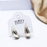 Open Oval Metal Earing (10219)  - Fluffy