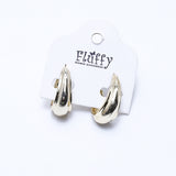 Open Oval Metal Earing (10219)  - Fluffy