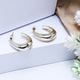 Open Oval Metal Earing (10219)  - Fluffy