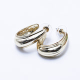 Open Oval Metal Earing (10219)  - Fluffy