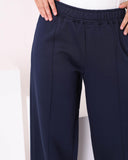 Melton Wide Leg Pants (W653) - Just4Women