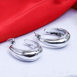 Open Oval Metal Earing (10220)  - Fluffy