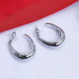 Open Oval Metal Earing (10220)  - Fluffy