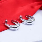 Open Oval Metal Earing (10220)  - Fluffy