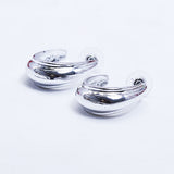 Open Oval Metal Earing (10220)  - Fluffy