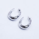 Open Oval Metal Earing (10220)  - Fluffy