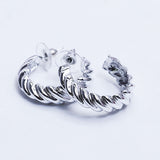 Twisted Lines Metal Earing (10620)  - Fluffy