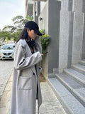 Long Wool Coat - Leocansa