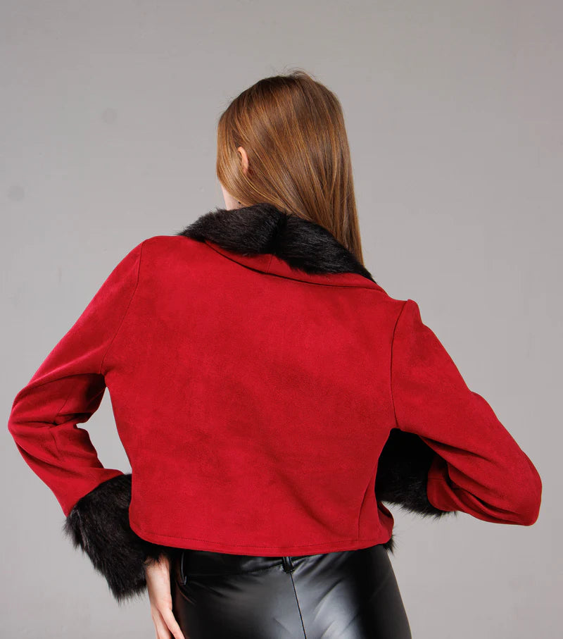 Crimson Luxe Jacket - Armaia