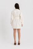 The Pola Mini Belted Shirt Dress - Kei Dress