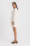 The Pola Mini Belted Shirt Dress - Kei Dress