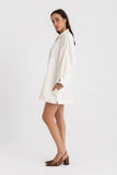 The Pola Mini Belted Shirt Dress - Kei Dress