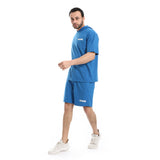 Unisex Short Hooded Tracksuit Set - Pavone