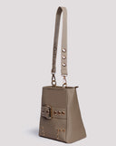 Light Beige Faux Bucket Bag - Shop Naz