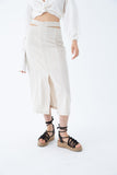 Linen Cutout Skirt - Mitcha Edit