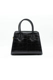 Black Crocodile Leather Bag - Nart