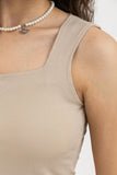 Square Neck Ribbed Top - It's peppers