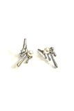 Modern Silver Pearls Earrings - Trio Earrings