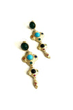 Multi Stones Earrings - Trio Earrings