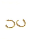 Braided Gold Earrings - Trio Earrings