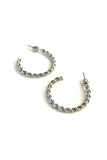 Braided Silver Earrings - Trio Earrings