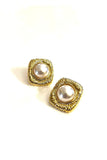 Elegant Squared Pearls Earrings - Trio Earrings