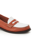 Women Brown Colorblock Penny Loafer - Tayree