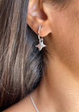 Two Stars Silver Earrings - Felizmoda