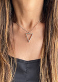 Triangle Pure Silver Necklace - Felizmoda