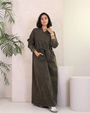 Gabardine Cotton Dress (W643) - Just4Women