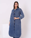 Denim  Dress Shirt (W700) - Just4women