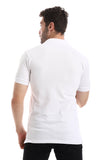 Side Stitched Patch Cotton Polo Shirt - White Rabbit