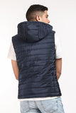 Zip Solid Puffer Vest (1502) - White Rabbit