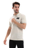 Side Printed "Wr" Classic Polo Shirt - White Rabbit