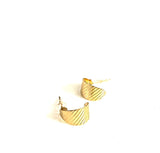 Tiny Gold Hoops - Trio Earrings