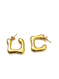 Modernist Square Hoops - Trio Earrings